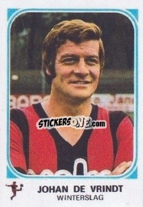 Sticker Johan De Vrindt - Football Belgium 1976-1977 - Panini