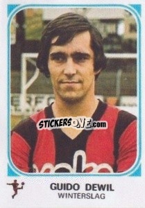 Sticker Guido Dewil - Football Belgium 1976-1977 n. 369 - Panini
