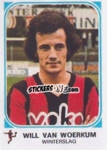 Cromo Will Van Woerkum - Football Belgium 1976-1977 - Panini