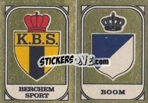 Sticker Emblemen Berchem Sport / Boom - Football Belgium 1976-1977 - Panini