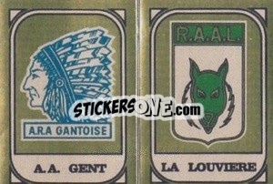 Figurina Emblemen A.A. Gent / La Louviere - Football Belgium 1976-1977 - Panini