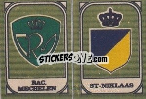 Figurina Emblemen Rac. Mechelen / St-Niklaas - Football Belgium 1976-1977 - Panini