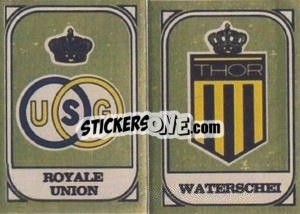 Sticker Emblemen Royale Union / Waterschei - Football Belgium 1976-1977 n. 380 - Panini