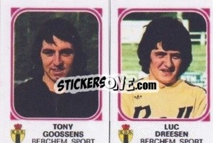 Figurina Tony Goossens / Luc Dreesen - Football Belgium 1976-1977 - Panini