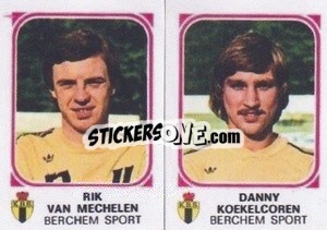 Figurina Rik Van Mechelen / Danny Koekelcoren - Football Belgium 1976-1977 - Panini