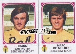 Figurina Frank Van Nuten / Marc De Mulder - Football Belgium 1976-1977 - Panini