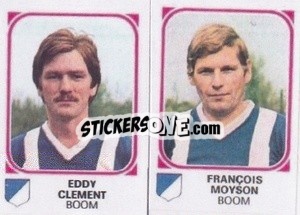 Cromo Eddy Clement / François Moyson - Football Belgium 1976-1977 - Panini