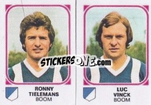 Figurina Ronny Tielemans / Luc Vinck - Football Belgium 1976-1977 - Panini
