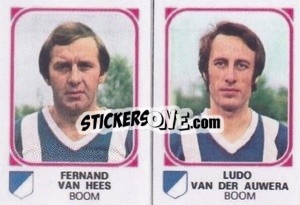 Cromo Fernand Van Hees / Ludo Van Der Auwera - Football Belgium 1976-1977 - Panini