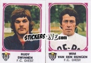 Sticker Rudy Swinnen / Wim Van Den Dungen - Football Belgium 1976-1977 - Panini