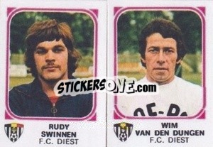 Figurina Rudy Swinnen / Wim Van Den Dungen - Football Belgium 1976-1977 n. 393 - Panini