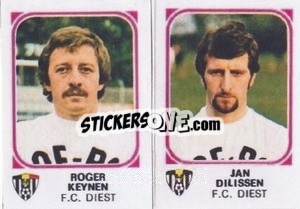 Sticker Roger Keynen / Jan Dilissen - Football Belgium 1976-1977 - Panini