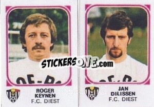 Figurina Roger Keynen / Jan Dilissen - Football Belgium 1976-1977 n. 394 - Panini