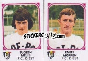 Figurina Eugeen Melis / Emiel Morren - Football Belgium 1976-1977 - Panini