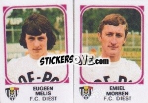 Sticker Eugeen Melis / Emiel Morren - Football Belgium 1976-1977 n. 396 - Panini