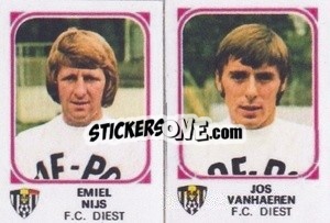 Figurina Emiel Nijs / Jos Vanhaeren - Football Belgium 1976-1977 - Panini