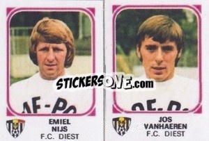 Sticker Emiel Nijs / Jos Vanhaeren - Football Belgium 1976-1977 n. 397 - Panini