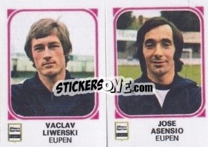 Sticker Vaclav Liwerski / Jose Asensio - Football Belgium 1976-1977 - Panini