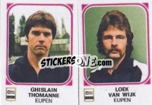 Cromo Ghislain Thomanne / Loek Van Wijk - Football Belgium 1976-1977 - Panini