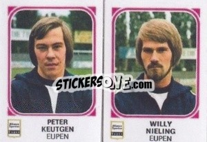Figurina Peter Keutgen / Willy Nieling - Football Belgium 1976-1977 - Panini