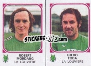 Sticker Robert Mordang / Gildo Foda - Football Belgium 1976-1977 n. 413 - Panini