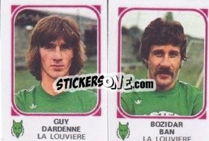 Sticker Guy Dardenne / Bozidar Ban - Football Belgium 1976-1977 n. 416 - Panini