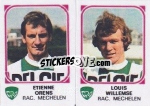 Cromo Etienne Orens / Louis Willemse - Football Belgium 1976-1977 - Panini
