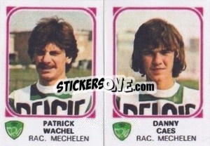 Sticker Patrick Wachel / Danny Caes - Football Belgium 1976-1977 - Panini