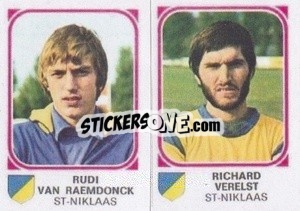 Figurina Rudi Van Raemdonck / Richard Verelst - Football Belgium 1976-1977 - Panini