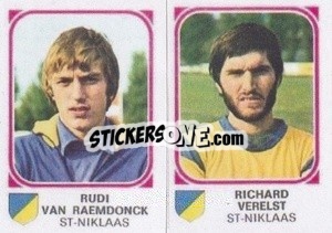 Sticker Rudi Van Raemdonck / Richard Verelst - Football Belgium 1976-1977 n. 423 - Panini
