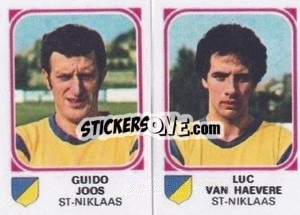 Figurina Guido Joos / Luc Van Haevere - Football Belgium 1976-1977 - Panini