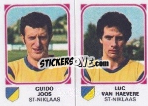 Figurina Guido Joos / Luc Van Haevere - Football Belgium 1976-1977 n. 424 - Panini