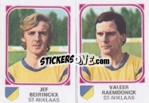 Figurina Jef Beirinckx / Valeer Raemdonck - Football Belgium 1976-1977 n. 425 - Panini