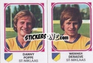 Figurina Danny Poppe / Werner Deraeve - Football Belgium 1976-1977 n. 426 - Panini