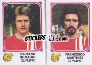 Figurina Sylvano Silvagni / Francesco Martinez - Football Belgium 1976-1977 n. 430 - Panini
