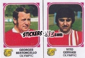 Sticker Georges Bertoncello / Vito Gervasi - Football Belgium 1976-1977 - Panini