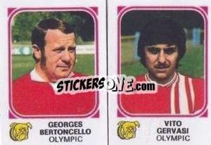 Sticker Georges Bertoncello / Vito Gervasi - Football Belgium 1976-1977 n. 434 - Panini