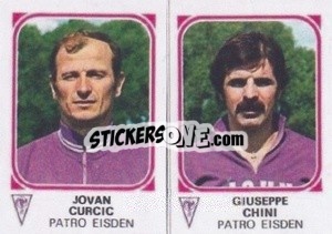 Sticker Jovan Curcic / Giuseppe Chini - Football Belgium 1976-1977 - Panini