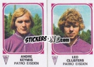 Sticker Andre Keymis / Leo Clijsters - Football Belgium 1976-1977 - Panini