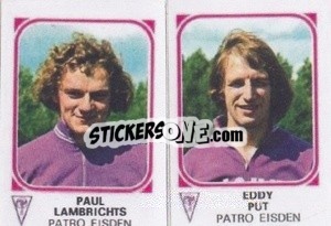 Figurina Paul Lambrichts / Eddy Put - Football Belgium 1976-1977 n. 444 - Panini