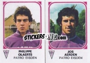 Sticker Philippe Olaerts / Jos Aerden - Football Belgium 1976-1977 - Panini