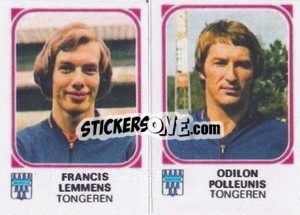 Figurina Francis Lemmens / Odilon Polleunis - Football Belgium 1976-1977 - Panini
