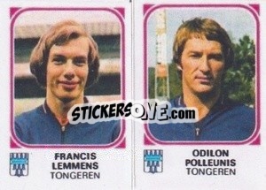 Figurina Francis Lemmens / Odilon Polleunis - Football Belgium 1976-1977 n. 449 - Panini