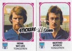 Figurina Henk Witjes / Bertho Bosch - Football Belgium 1976-1977 n. 450 - Panini