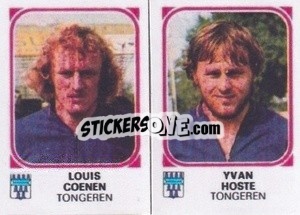 Sticker Louis Coenen / Yvan Hoste - Football Belgium 1976-1977 - Panini