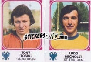 Sticker Tony Tosini / Ludo Mignolet - Football Belgium 1976-1977 - Panini