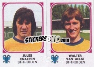 Cromo Jules Knaepen / Walter Van Aelst - Football Belgium 1976-1977 - Panini