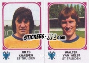 Sticker Jules Knaepen / Walter Van Aelst - Football Belgium 1976-1977 n. 455 - Panini