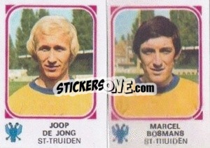 Cromo Joop De Jong / Marcel Bosmans - Football Belgium 1976-1977 - Panini