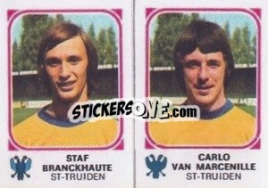 Sticker Staf Branckhaute / Carlo Van Marcenille - Football Belgium 1976-1977 - Panini